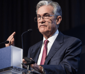 jerome powell's speech. fed's forecast for a rate hike.