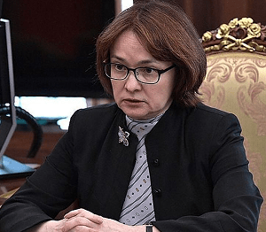 la jefa del banco de rusia, elvira nabiullina, entregó una entrevista a tc rusia 24
