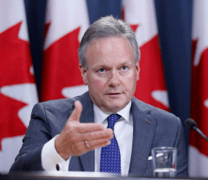 reunión del banco de canadá. stephen poloz dio un discurso.