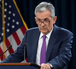 the head of the united states fed, jerome powell, gave a speech